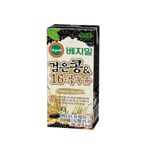 정식품 베지밀 검은콩 16곡 두유 190ml (안전 박스 포장 배송), 72개