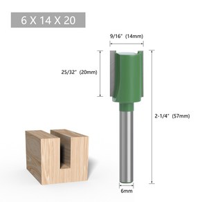 트리머 비트 평날 트리머날 평비트 3mm, 14mm, 1개