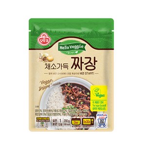 오뚜기 비건짜장 헬로베지 채소가득 짜장 200g, 6개