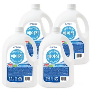 인블리스 베이직 세탁세제 2.5L x4개 액체세제 일반용 드럼용 세제