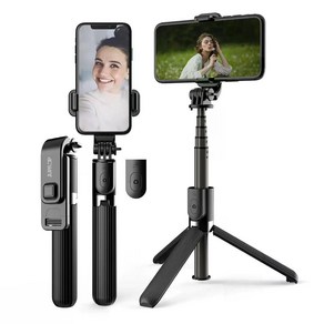 jupazip 주파집 무선 wieless Bluetooth 블루투스 삼각대 convenient selfie stick 셀카봉, 1개