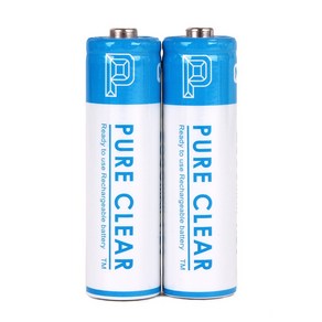 퓨어클리어 AA 2500mAh 2알 1세트 충전지 건전지 배터리