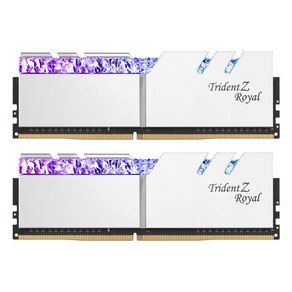 [서린공식] G.SKILL DDR4-3600 CL18 TRIDENT Z ROYAL 실버 패키지 32GB(16Gx2), 2개