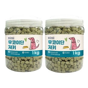 또잇또잇 후코이단 져키 강아지 간식 1kgX2개, 2개, 1kg