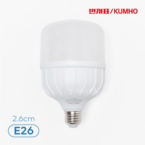 금호전기 번개표 LED T램프 bulb 30W E26 콘벌브 크림벌브 고와트전구