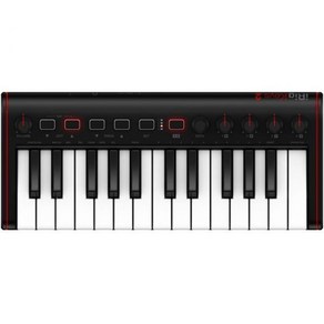 아이폰 아이패드 Mac PC Andoid용 스피드 감지 신스 액션 키와 헤드폰 출력이 25개인 IK 멀티미디어 iRig Keys 2 Po 휴대용 키보드 MIDI 컨트롤러, Keys 2 Mini