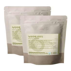 스위트페이지 녹차라떼 파우더 500g 2개세트, 2개, 1개입