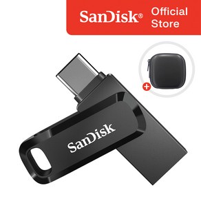 샌디스크 울트라 듀얼 고 C타입 USB 3.1 SDDDC3-G46 블랙 / USB 보관 케이스, 512GB