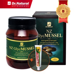 호주 닥터내츄럴 뉴질랜드초록홍합 750mg 180캡슐 NZ Glyc Mussel 초록잎홍합 스마트웰빙 사은품 포포크림 또는 랜덤, 1개, 180정