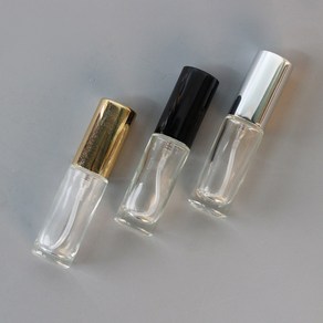 5ml 화장품 스프레이 단단한 원형바디 향수공병 유리 용기 케이스, 1개, 실버