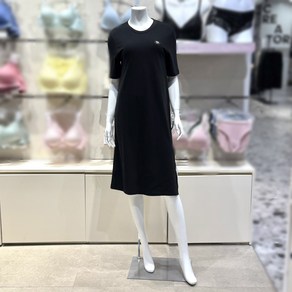 FILA 휠라언더웨어 [ NC터미널점] 여성 슬릿 포인트 미디 원피스 FI4OPF2442FBLK