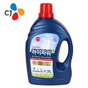 이츠웰 CJ 하이파워 세탁 세제 액체 액상 빨래 3L, 1개