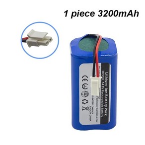 18650 스마트 진공 청소기 배터리 폴라리스 Imou 바고트 BG800 바닥 스위퍼 4s1p 14.8V 3200mAh, [01] 1 piece 3200mAh, 1개, 01 1 piece 3200mAh