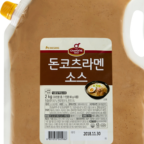 대상 쉐프원 돈코츠라멘소스, 2kg, 1개