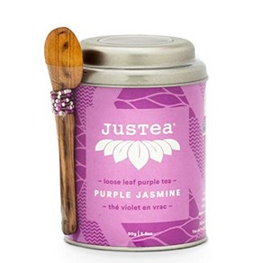 Justea Tea Loose Puple Jasmine Tin 90 Gam Justea 차 루스 퍼플 자스민 틴 90그램, 1개, 90g, 1개입