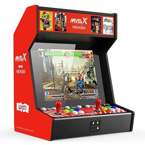 UNICO SNK NEOGEO MVSX 홈 아케이드 Neo Geo 공식 라이선스 레트로 게임 50개 선탑재 킹 오브 파이터즈 메탈슬러그 등 2명의 플레이어가 동시에 게임을 할