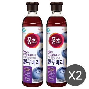 청정원 홍초 블루베리 900ml x 2개