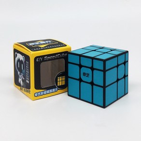 3X3 치이 미러큐브 QiYi Mio Tiled 33 루빅스 큐브 333, Blue(Non-Magnetic), 1개