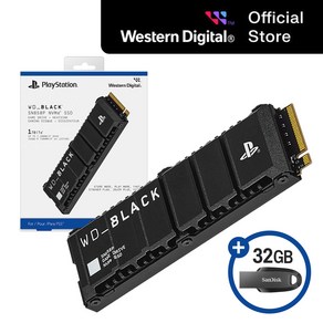 WD 공식인증정품 BLACK SN850P 히트싱크 NVMe SSD fo PS5 Consoles 1TB 소니공식인증, SN850P/1TB