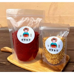 (대명농산) 국산 햇 고춧가루 반태양초 1근 500g, 1개, 김치/반찬용_안매운맛