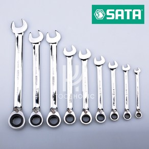 SATA 사타 조절 기어렌치 모음 (8~25mm) 466xx, 10mm (46603), 1개