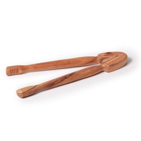 Bead 52175 Fench Olive-Wood Handcafted Tongs, Bown, 1개