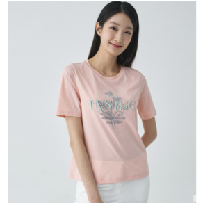 [지센창원]여성 소로나 포인트 라운드 반팔 티셔츠 4색 LSTSO371