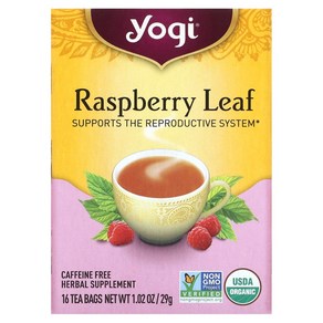 Yogi Tea 우먼스 라즈베리 잎 무카페인 16티백 29g(1.02oz) 2팩