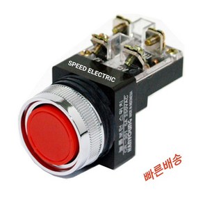 한영넉스 CRX-G25MA 25파이 푸쉬버튼스위치 PBL LED AC CR-254-A0, 녹색(G), 1개