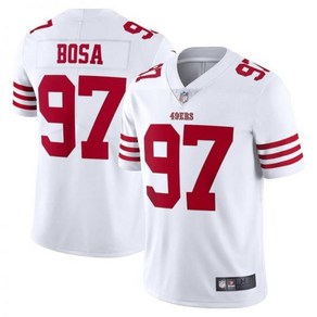 럭비 저지 미식축구 nfl 유니폼 남자 럭비티 풋볼 San Fancisco 49es 번호 97 Nick Bosa 남성