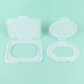 접착제 없는 물티슈 뚜껑 물티슈 뚜껑 캡 비접착 티슈 커버 만들기재료 tissue cap 사각