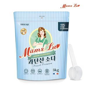 맘스럽 5kg/과탄산소다 프렌치/ 프리미엄 파우치 1등급원료 산소계표백제