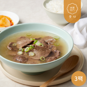 [뭇나] 한우 사태살 듬뿍 뼈없는 갈비탕, 600g, 3개