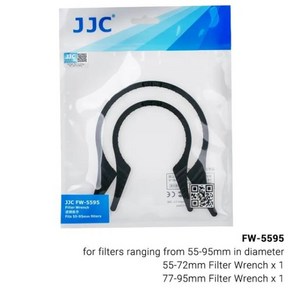 DSLR렌즈 JJC 카메라 렌즈 필터 렌치 제거 도구 키트 37-52mm 55-72mm 77-95mm MCUV UV CPL ND 필터 캐논, 03 55mm to 95mm