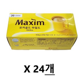 맥심 모카골드20티*24개 1박스, 24개, 20개입, 12g