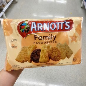 아노츠 여러가지맛 비스켓 500g Arnott's Family Favourities Assorted Biscuits