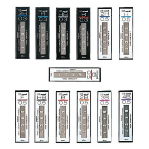 유니 하이유니 샤프심 Hi-uni GRCT 0.3 0.5mm, 0.5mm(B)