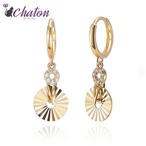 샤똥 Chaton 14K 내일의 태양은 뜬다 귀걸이 U-165