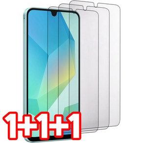 벌크온 1+1+1 갤럭시 A16 LTE 글래스 핏 강화유리 액정 보호 필름, 3개