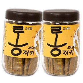 쏨달펫 롱 져키 강아지 육포 간식 대용량, 2개, 350g, 황태