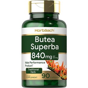 Butea Supeba 뿌리 840mg 90 캡슐 남성 성능 보충제 비 Gmo 글루텐 무료 보충 교재로 호바흐, 1개, 90정