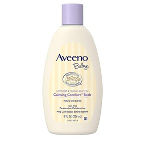 아비노 Aveeno Baby Calming Comfot Bath 라벤더 및 바닐라 -- 236.6ml(8온스), 236ml, 1개