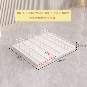 타일 진열대 거치대 샘플 매장용 디스플레이 견본 업소 인테리어, 8. 3열 화이트 30칸, 3박스