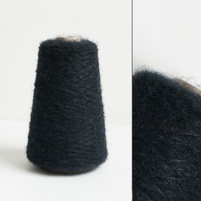 솜사탕 블랙네이비 모헤어 튜브사[1합] 뜨개실 콘사, 200g, 1개