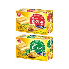 오뚜기 마아가린 200gx2개(옥수수마아가린1개+식물성마아가린1개)