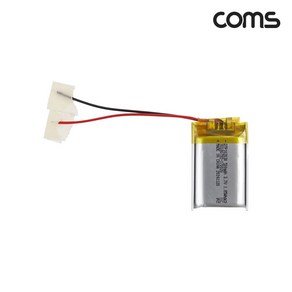 Coms 102030 충전지 3.7V 500mAh 리튬폴리머 배터리 UB120, 1개, 1개입