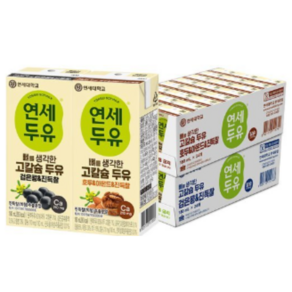 연세두유 뼈를 생각한 고칼슘두유 검은콩 + 호두아몬드 48팩 진득찰, 180ml