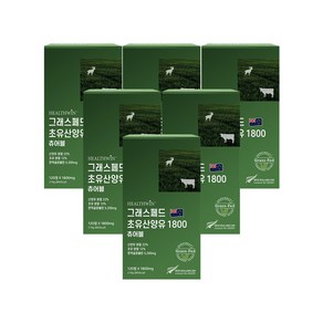 헬스윈 초유산양유 단백질 1800mg (자연방목 면역글로불린 그래스페드 뉴질랜드), 120정, 6박스