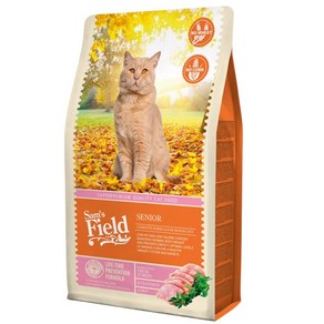 샘스필드 고양이 시니어용 건식사료, 칠면조, 400g, 1개