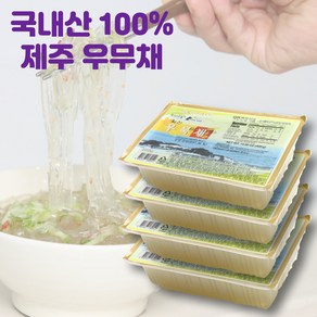 월산식품 국내산 한천 우뭇가사리 100%함유 우무채 400g 아이스박스 포장, 4개